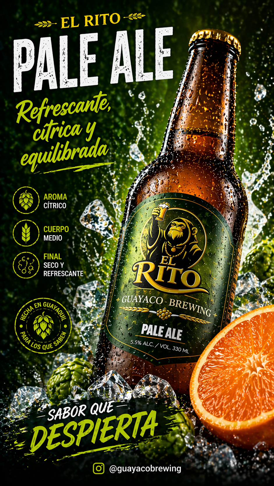 Arte promocional de El Rito Pale Ale